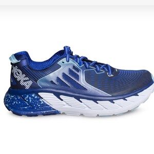 Hoka Gaviota Blue Print/Search the Web Women’s Running shoe - Sz 6.5